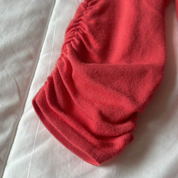 Lightweight Knit Cardigan, Coral - Picture 4 of 8